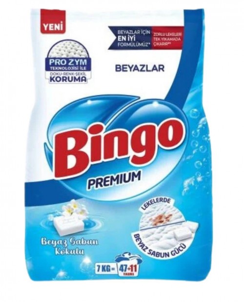 BİNGO MATİK 7 KG PREMİUM BEYAZLAR*1