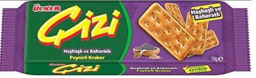 ÜLKER (773-00) ÇİZİ KRAKER HAŞHAŞLI&BAHARAT 70GR*24