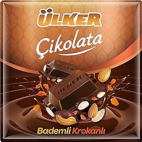 ÜLKER (1519-05) ÇİKOLATA BALLI BADEM SÜTLÜ KROKAN 60GR*6