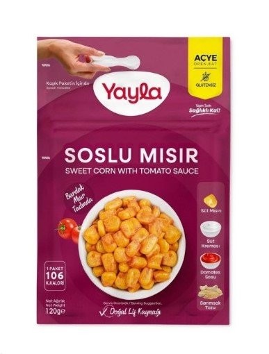 YAYLA CORN WITH SAUCE 120GR*12