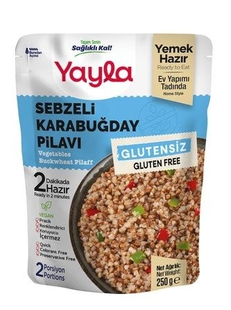 YAYLA 250 GR GLUTEN-FREE BLACKWHEAT RICE WITH VEGETABLES*12