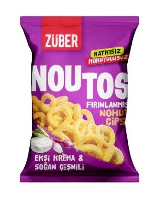 ZÜBER CHICKPEA CHIPS 55 GR SOUR CREAM ONION*15