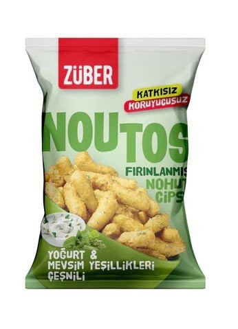 ZÜBER CHICKPEA CHIPS 55 GR WITH YOGURT AND SEASONAL GREENS*15