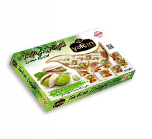 YALÇIN 350 GR PISTACHIO DOUBLE ROASTED TURKISH DELIGHT *20