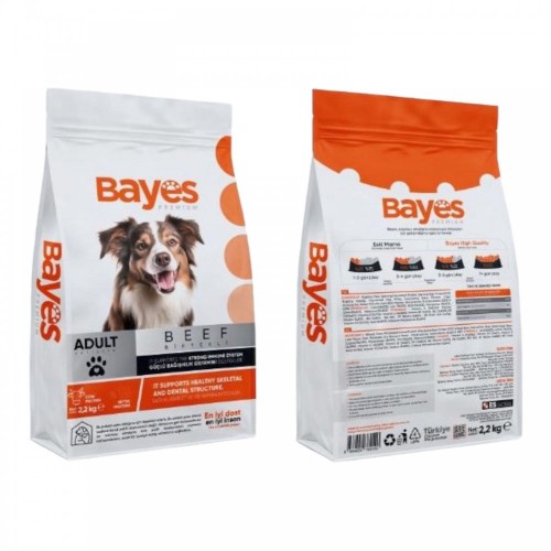 BAYES DOG FOOD 2.2 KG WITH STEAK*8