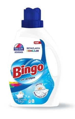 BINGO LIQUID DETERGENT 2600 ML COLORED & WHITE SOAP*6