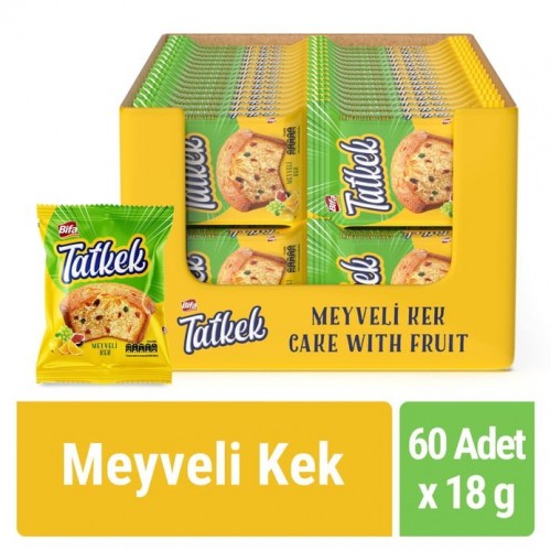 BİFA TATKEK 100 GR MEYVELİ KEK*12 (4237)