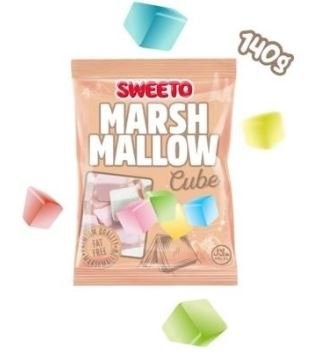 SWEETO 140 GR MARSHMALLOW CUBE*12