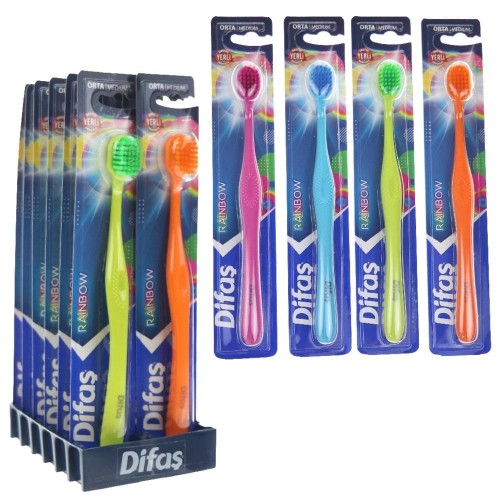 DİFAŞ TOOTHBRUSH RAİNBOW*12