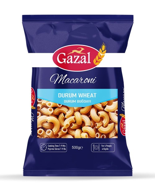 GAZAL MAKARNA 500 GR DİRSEK*20