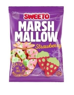 SWEETO 140 GR MARSHMALLOW STRAWBERRY*12