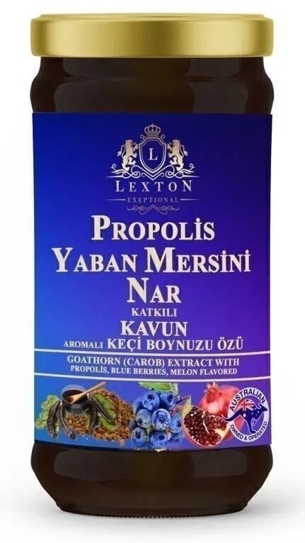 LEXTON 640 GR PROPOLİS YABAN MERSİNİ NAR KAVANOZ *12