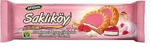 ÜLKER (1161-08)SAKLIKÖY FRAMBUAZ KREMALI BİSKÜVİ 100GR*18