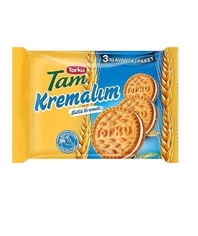 TORKU (405288) WHOLE WHEAT MILK CREAM BISCUIT 249 GR*12