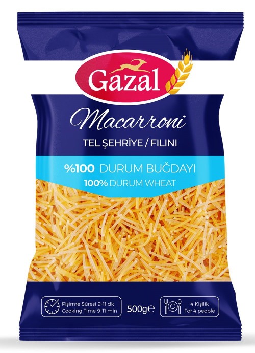 GAZAL MAKARNA 500 GR TEL ŞEHRİYE*20