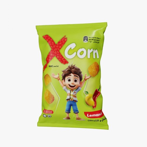 X CORN CHIPS WITH HOT LEMON 100 GR*12